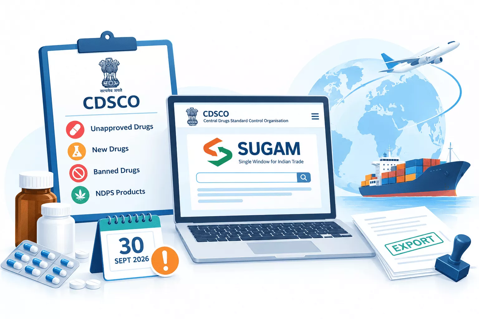 Checking CDSCO Export NOC Requirements for Unapproved, New and Restricted Medicines