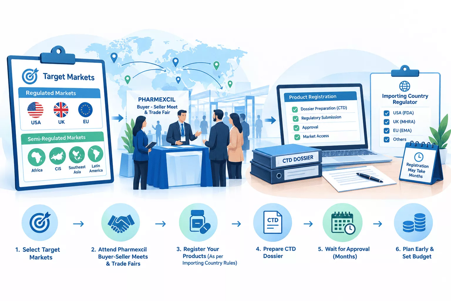 Choosing Pharmaceutical Export Markets and Registering Medicines for International Markets